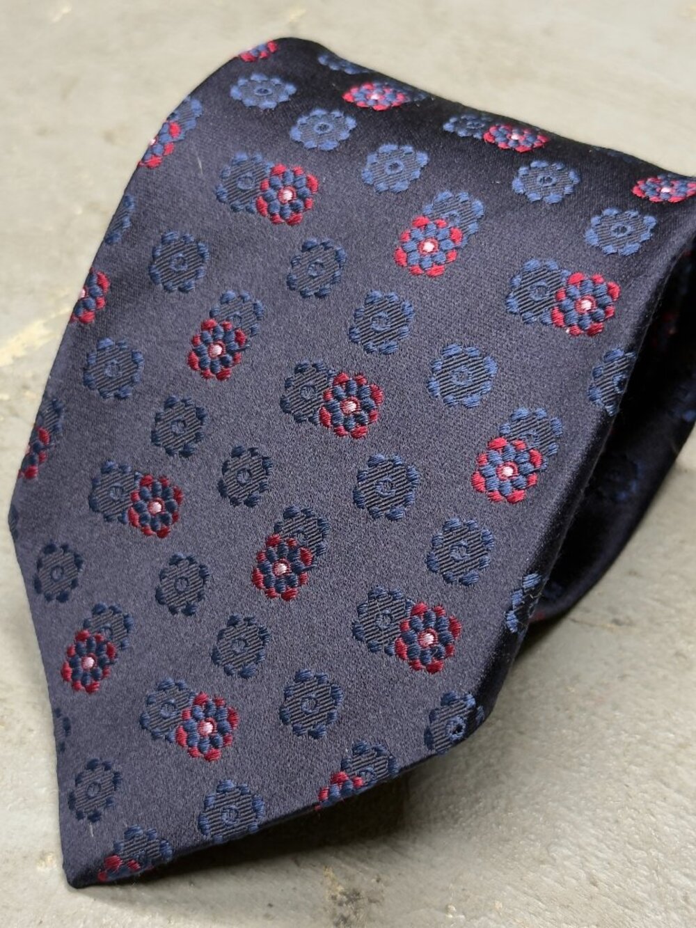 ETRO Milano Tie Ancient Madder 100% Silk Made in Italy Blue Woven 3.25"